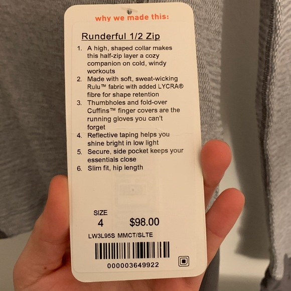 Lululemon runderful 1/2 zip sweater! - Picture 3 of 4